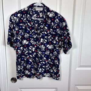 MISS SOPHISTICATES BY PENDLETON Vintage Floral Button Down Shirt Womens Size 14